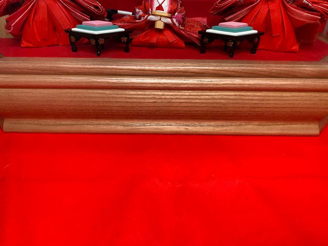 東京久月　雛人形五人飾りアクリルケース入り・間口約５２×奥行約３２×高さ約３５㎝