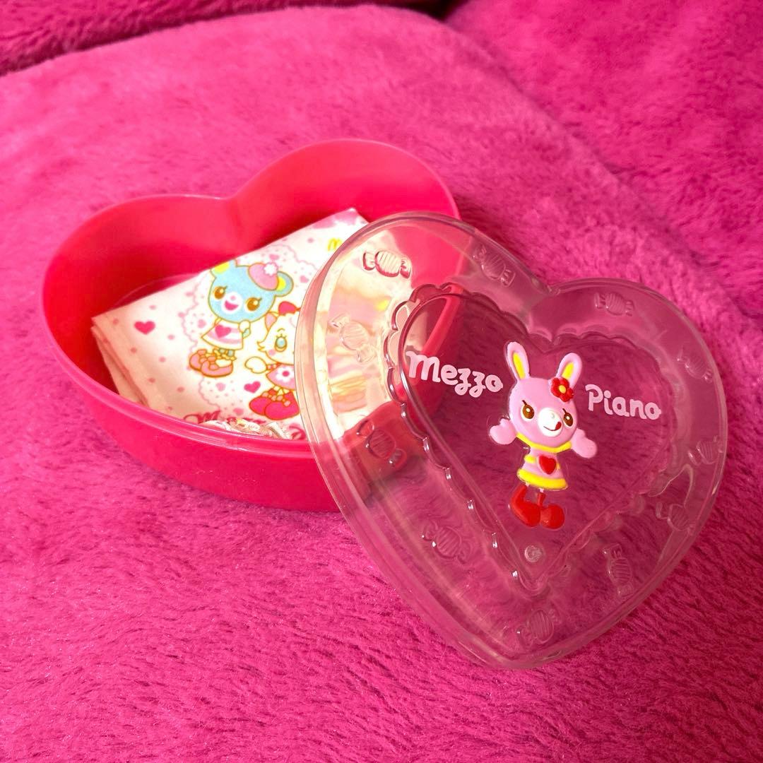 レア！平成レトロ♡メゾピアノ♡べリエちゃん　マスコット付き缶ケース♡ハートケース