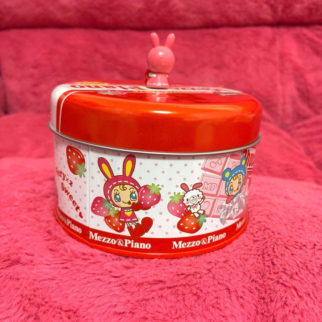 レア！平成レトロ♡メゾピアノ♡べリエちゃん　マスコット付き缶ケース♡ハートケース