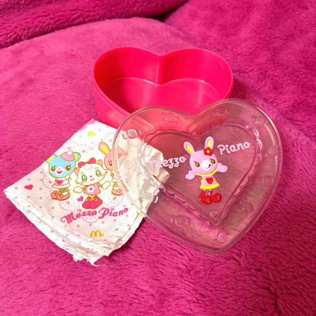 レア！平成レトロ♡メゾピアノ♡べリエちゃん　マスコット付き缶ケース♡ハートケース