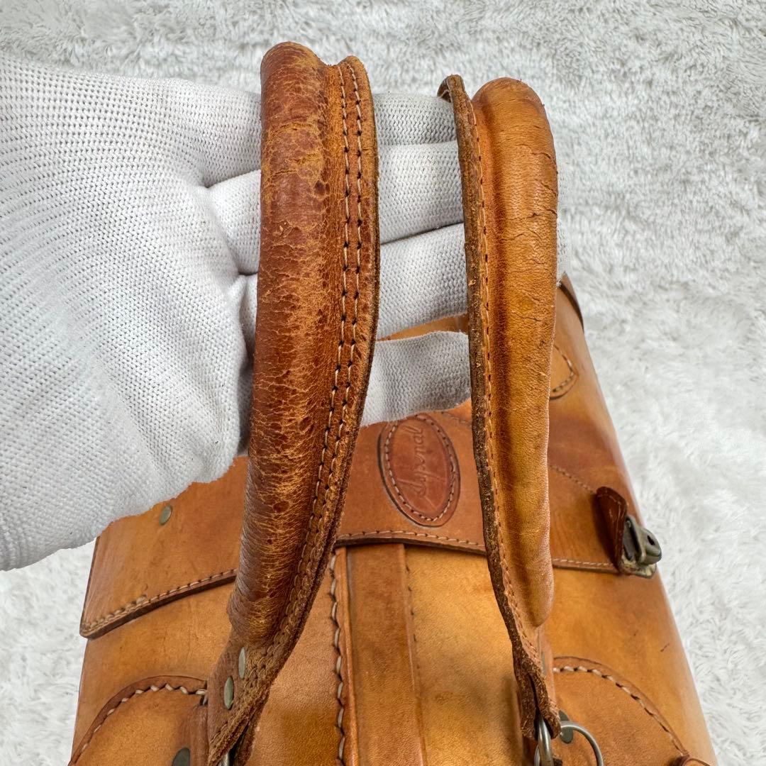 希少 Vaco Aspenal オール レザー ヌメ革 ボストンバッグ W50