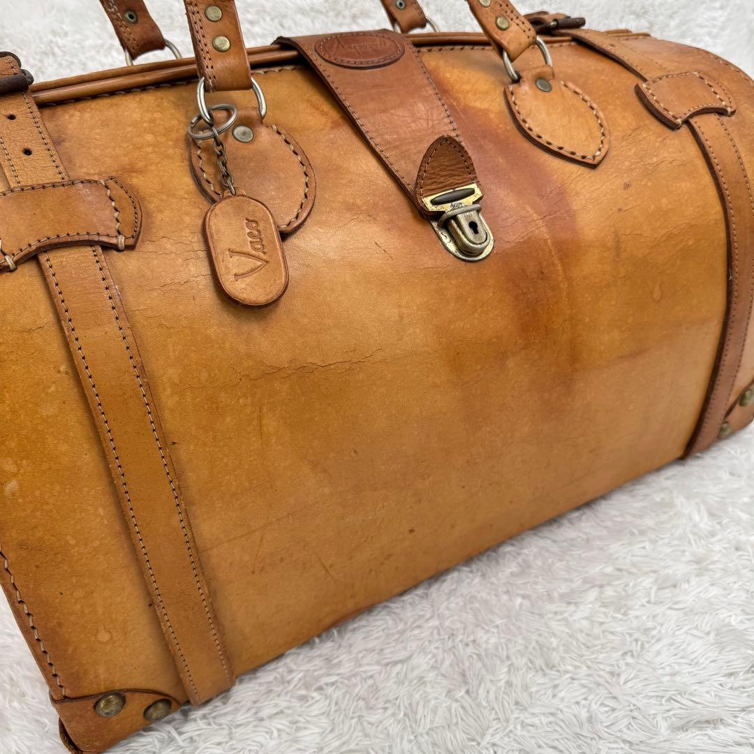 希少 Vaco Aspenal オール レザー ヌメ革 ボストンバッグ W50