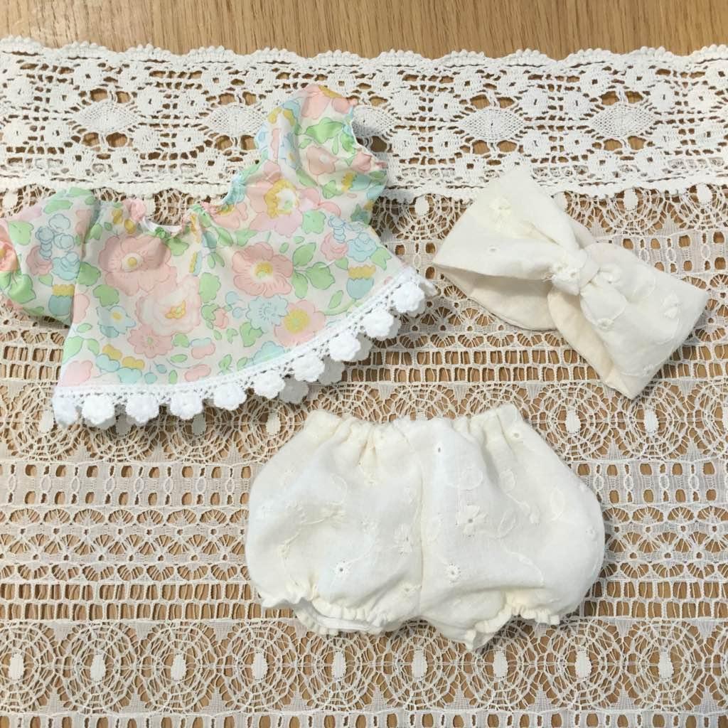 商談済み＊*メルちゃん 服 リバティ❁コーデ(かぼちゃパンツ)