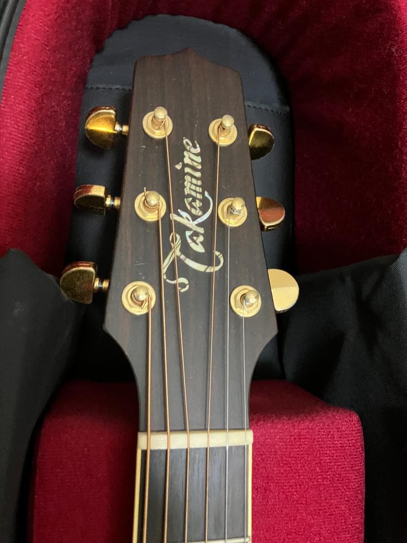 Takamine アコースティックギター ギグバッグ付　塗装浮きアリ