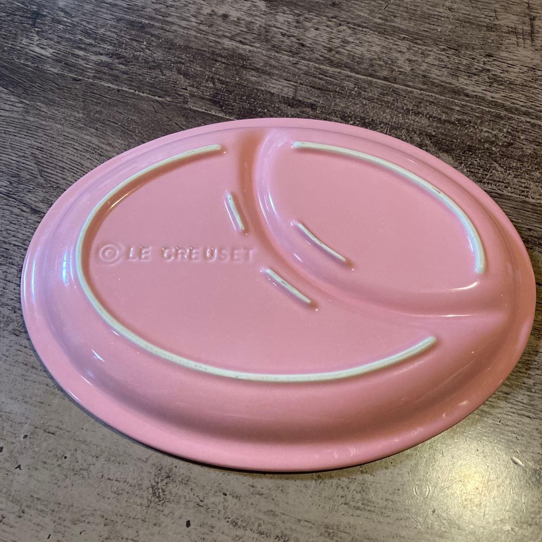 ル・クルーゼ　マルチオーバルプレート大2枚、ライスボウル2客セット