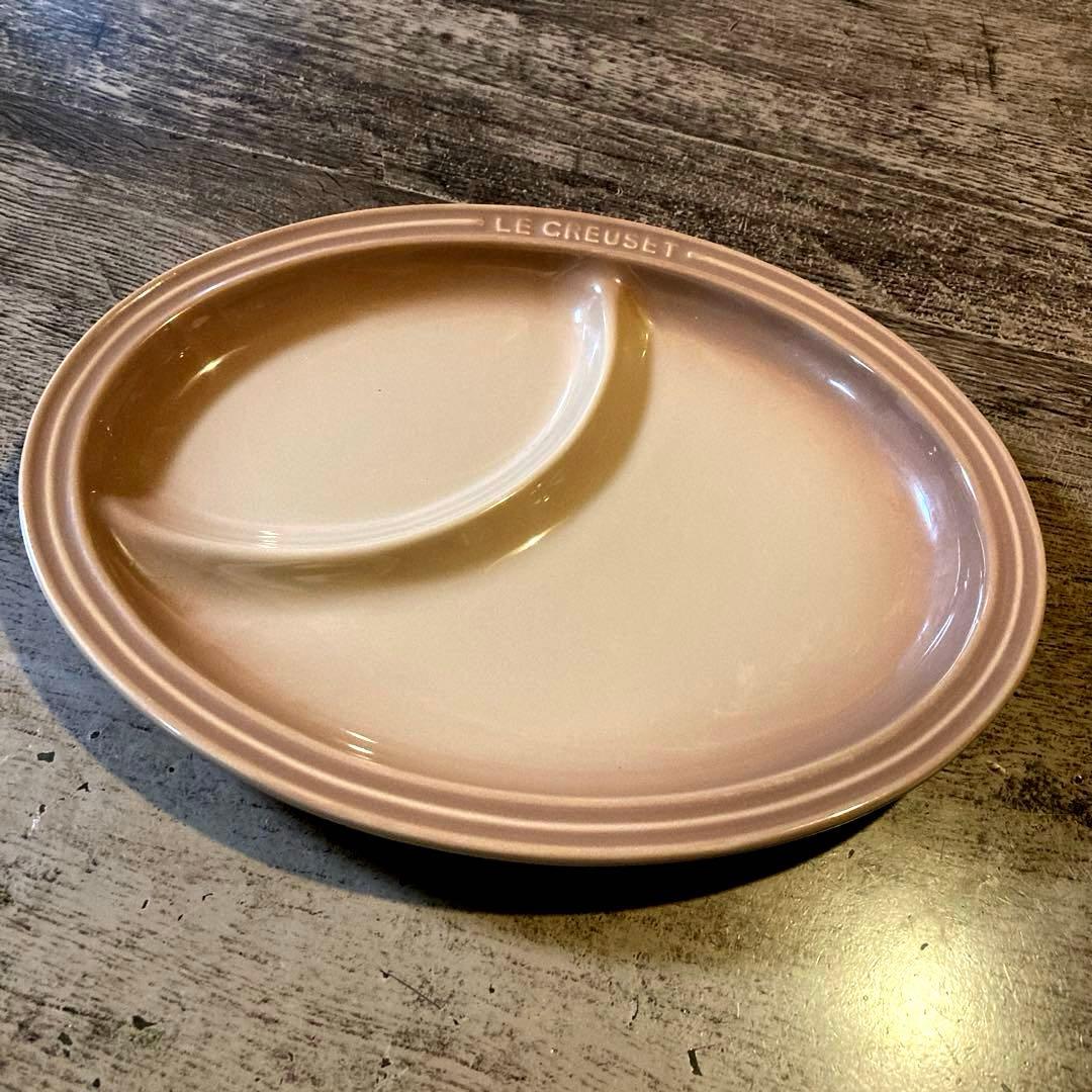 ル・クルーゼ　マルチオーバルプレート大2枚、ライスボウル2客セット