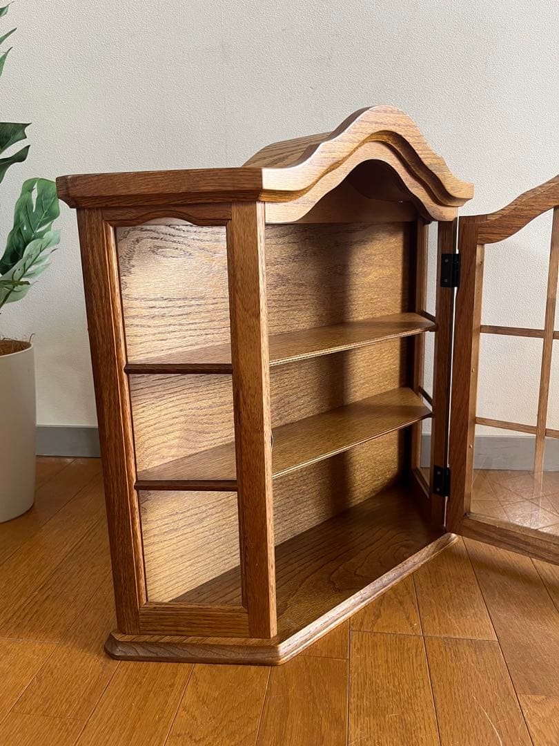 ヴィンテージ　ウォールキャビネット　　壁掛け　ケース　アンティーク　オーク材