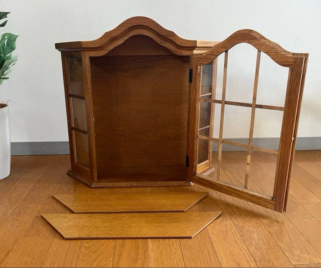 ヴィンテージ　ウォールキャビネット　　壁掛け　ケース　アンティーク　オーク材