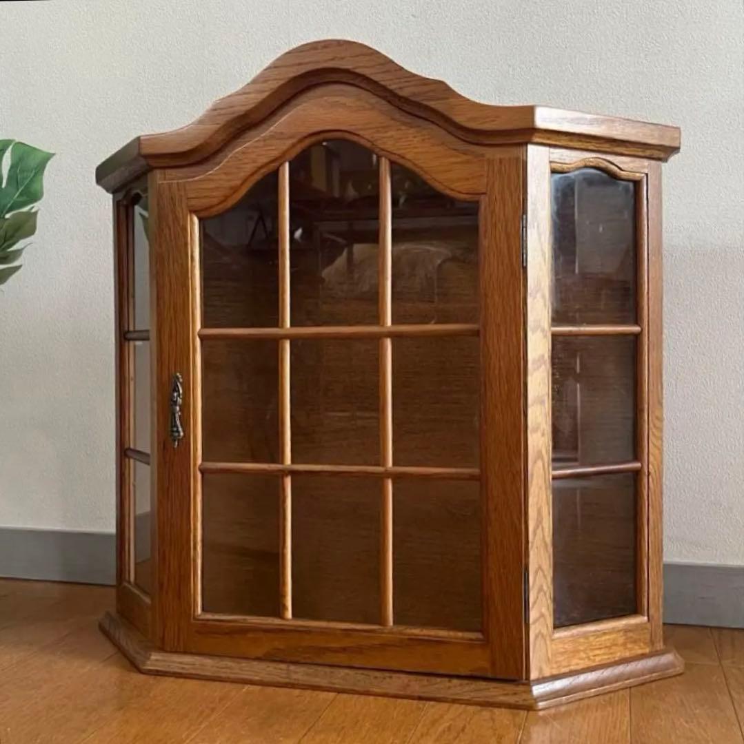 ヴィンテージ　ウォールキャビネット　　壁掛け　ケース　アンティーク　オーク材