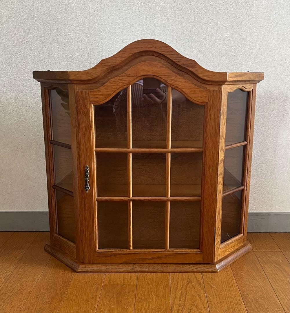 ヴィンテージ　ウォールキャビネット　　壁掛け　ケース　アンティーク　オーク材