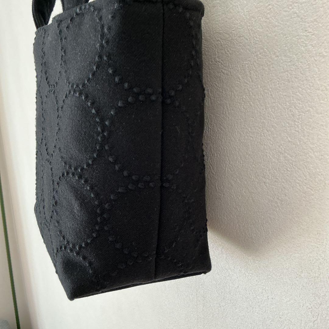 dopタンバリン黒×黒　トートバッグ