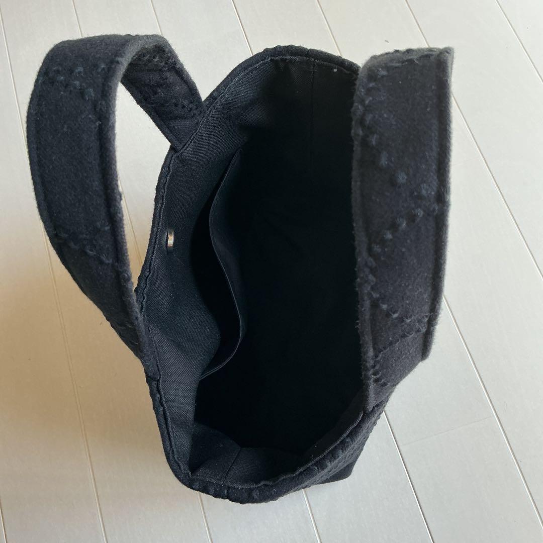 dopタンバリン黒×黒　トートバッグ