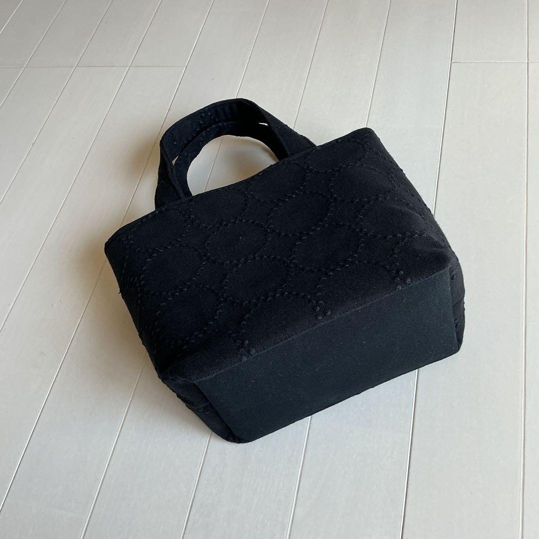 dopタンバリン黒×黒　トートバッグ