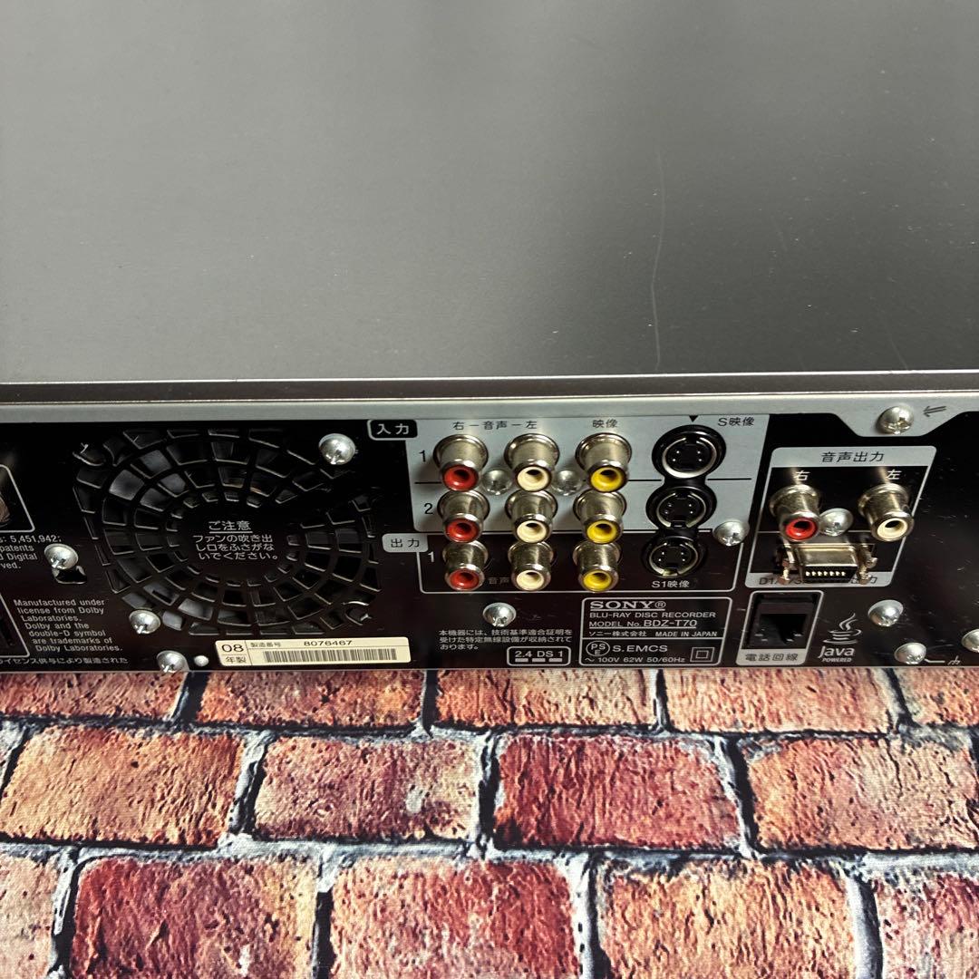 正常動作品！SONY Blu-rayレコーダー 320gHDD搭載BDZ-T70