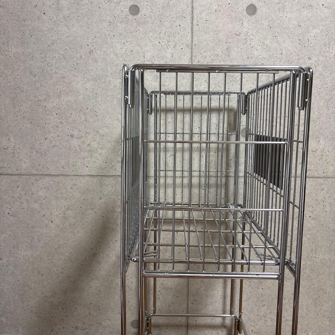 C003 コカコーラ　Coca-Cola シルバーラック キャスター付き　希少