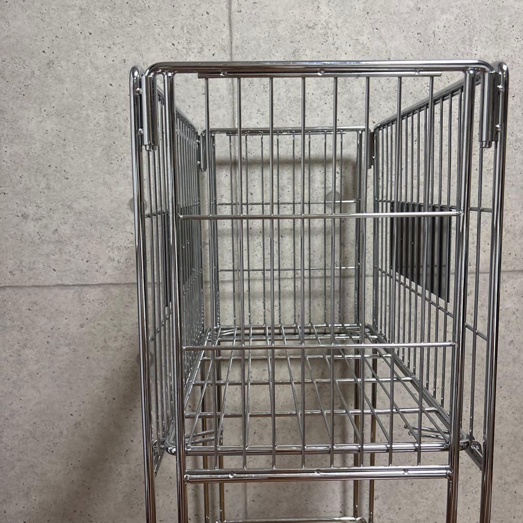 C003 コカコーラ　Coca-Cola シルバーラック キャスター付き　希少