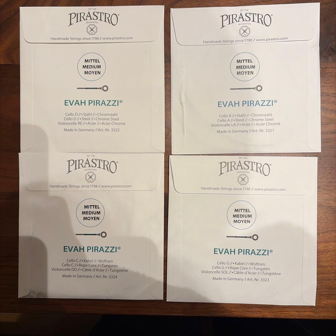 チェロ弦 新品 エヴァピラッツィ