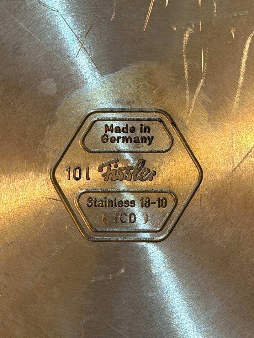 Fissler 圧力鍋 101 ドイツ製 18-10ステンレス