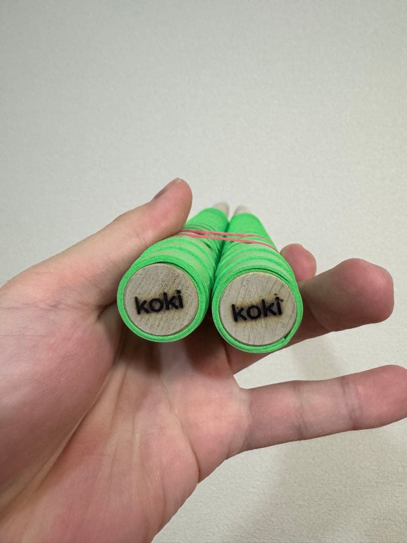 【ナカタ@様】 太鼓の達人 マイバチ 朴 凸凹グリップ込