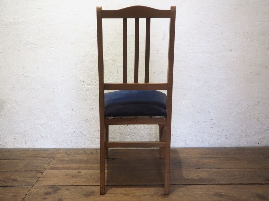 1296 ヴィンテージ　レトロな木製チェア　椅子　イス　学校　古家具　古道具