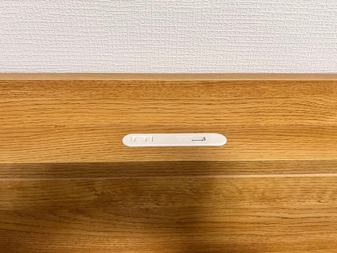 ダブルベッドフレーム 収納付き