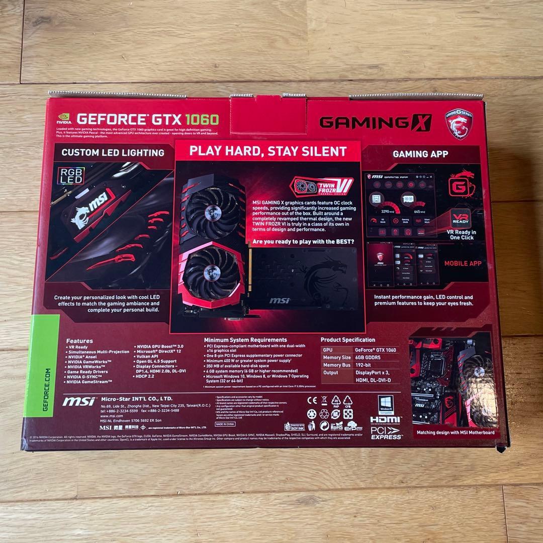 グラフィックボード・グラボ・ビデオカード GEFORCE GTX 1060