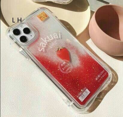 美品iPhone11ケース 流砂の苺 きらめくa