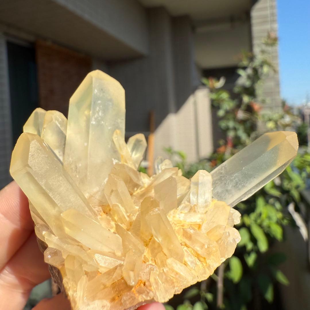 自然色　水晶クラスター モリオン　14個セット　1kg 水晶　原石　自然石c2