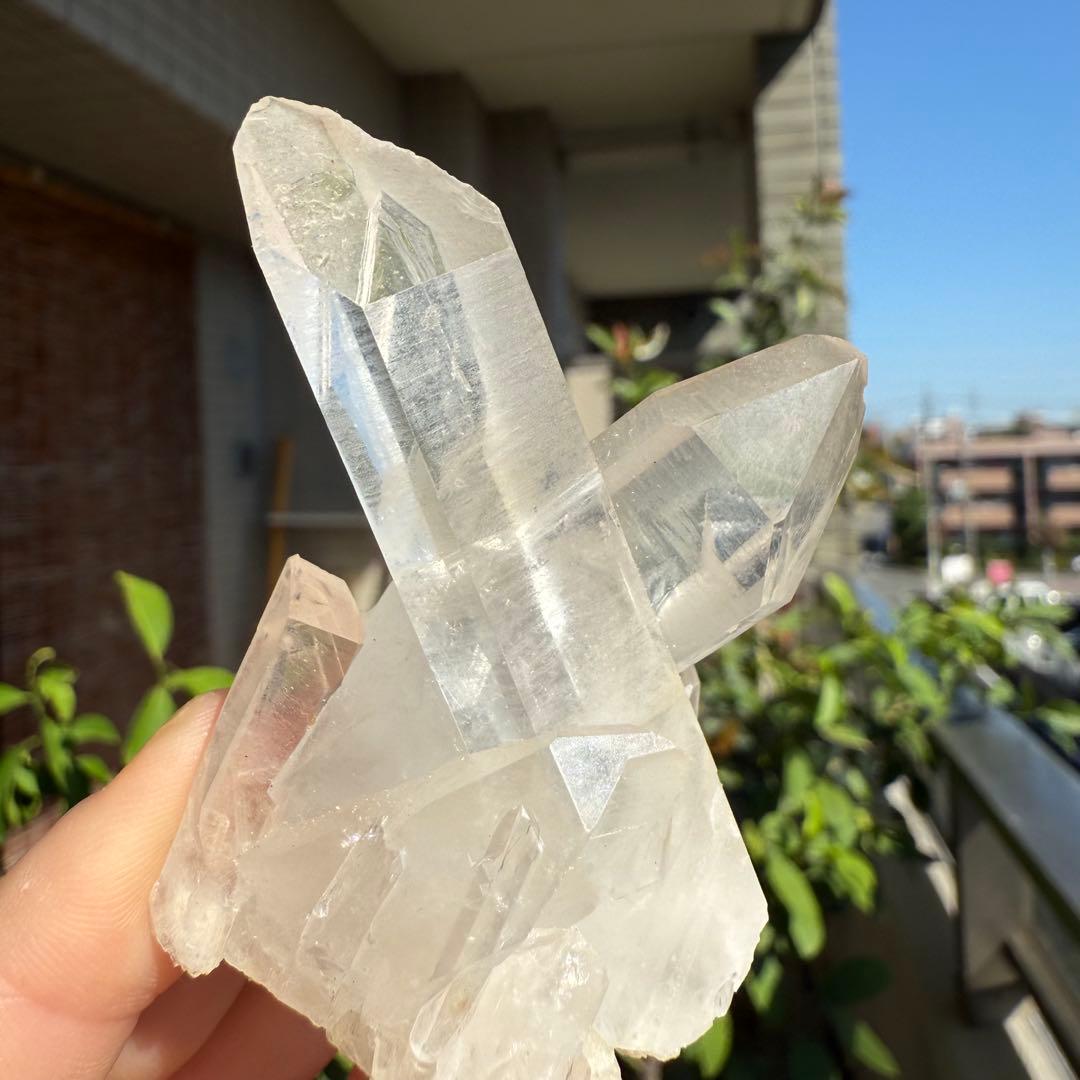 自然色　水晶クラスター モリオン　14個セット　1kg 水晶　原石　自然石c2