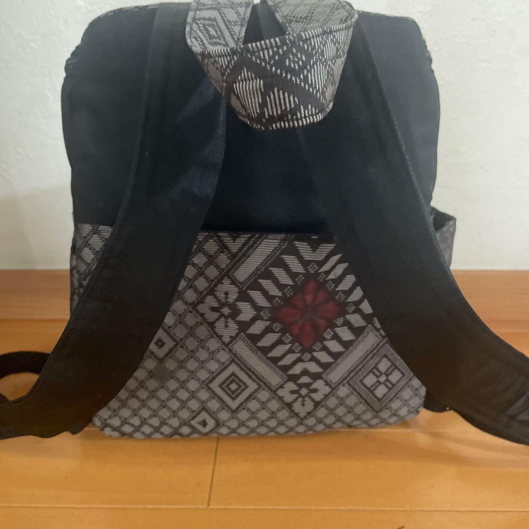 着物リメイクリュック （大島紬）10-9