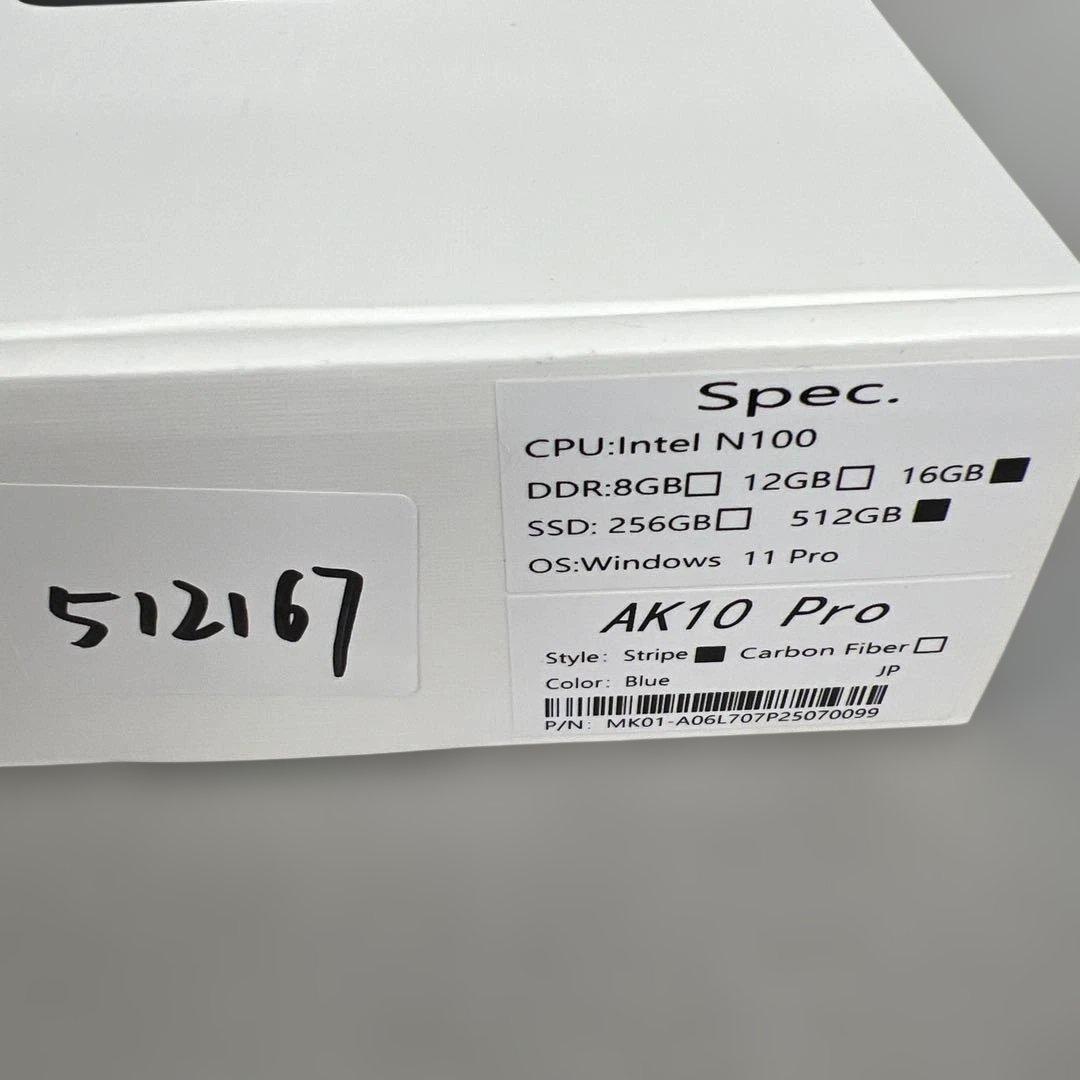 512167 AWOWミニpc win11 Pro N100、 16+512GB