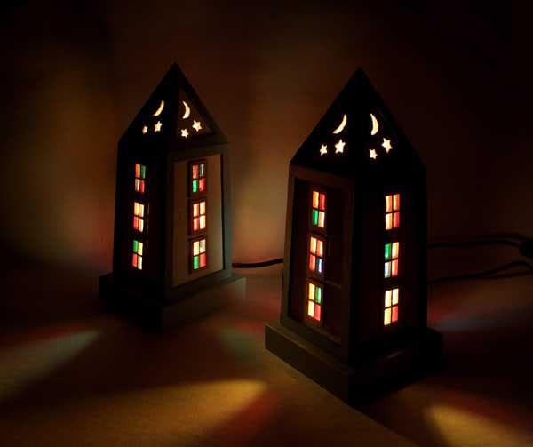 ★木とステンドグラスのランプat_02★