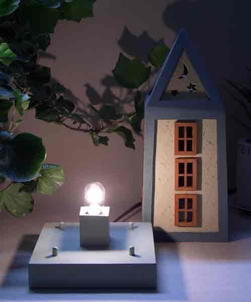 ★木とステンドグラスのランプat_02★