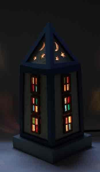 ★木とステンドグラスのランプat_02★