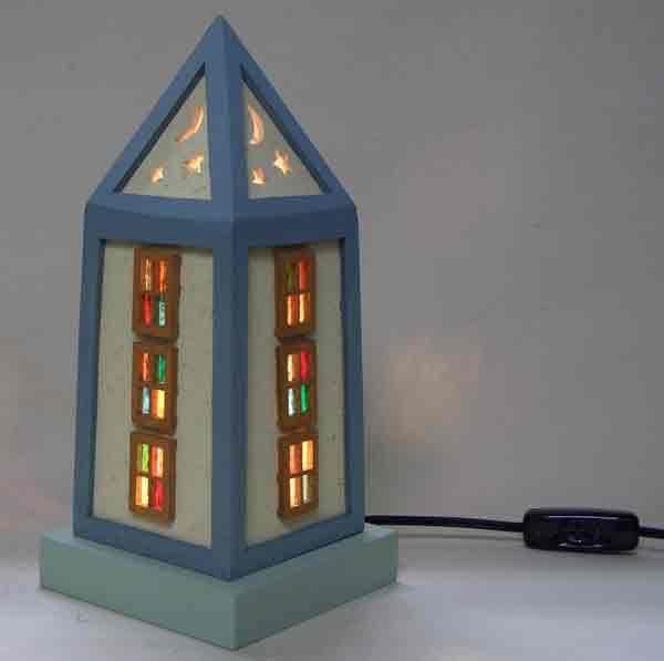 ★木とステンドグラスのランプat_02★