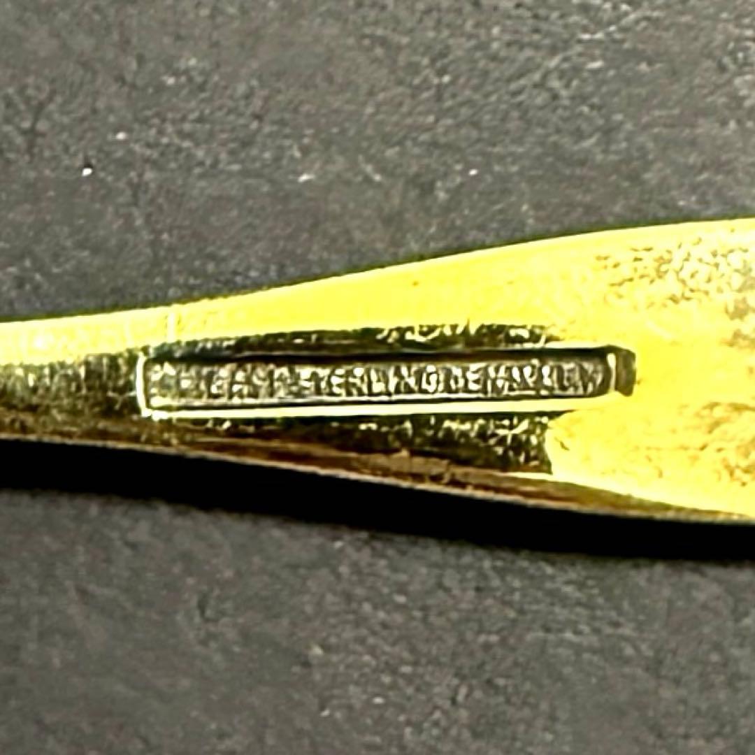 ヴィンテージ デンマーク製Frigast スターリングシルバー エナメルスプーン