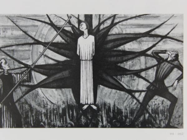 ベルナール・ビュッフェ/181-1957、版上サイン入、希少、状態良好