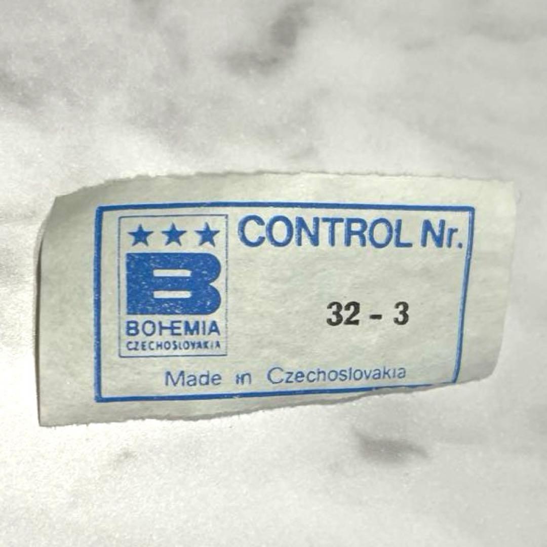 ボヘミアン　クリスタル　花瓶　フラワーベース　大型　約20㎝　箱付き