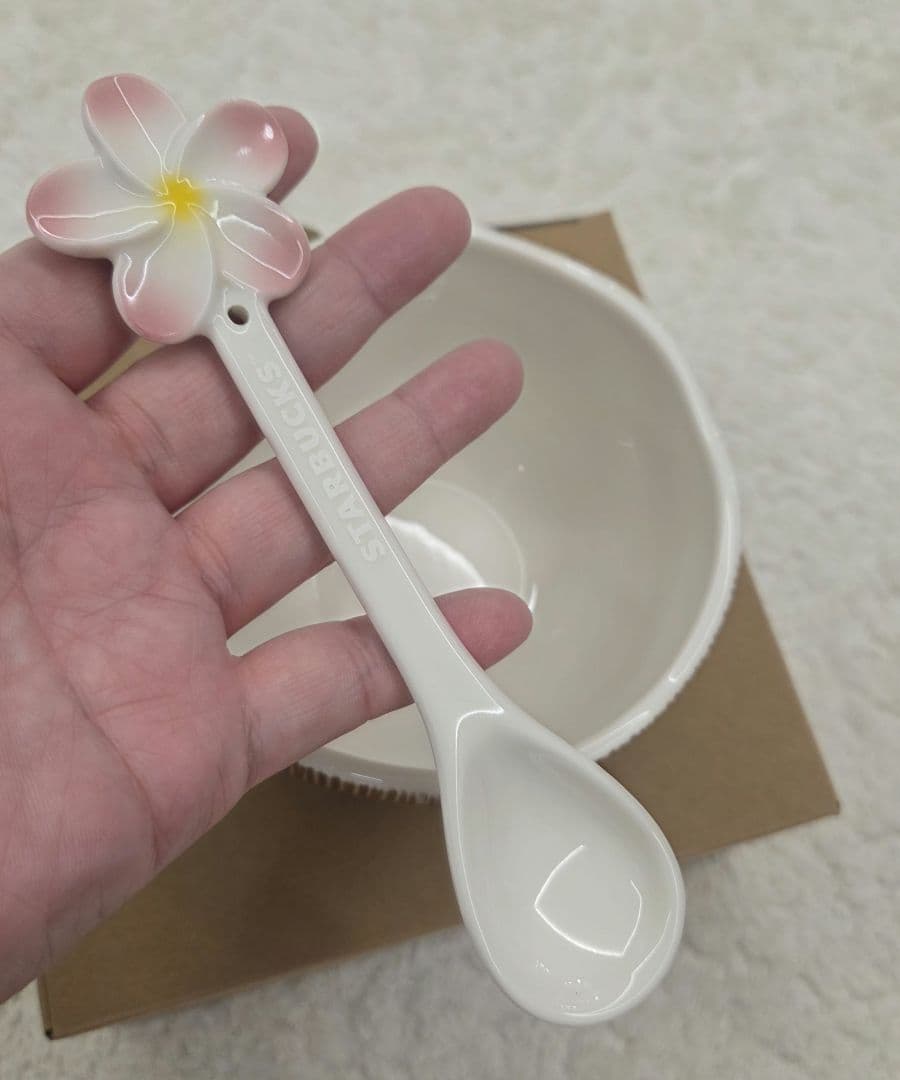 韓国スタバ★Aloha Coconut Bowl&Spoon Set 355ml