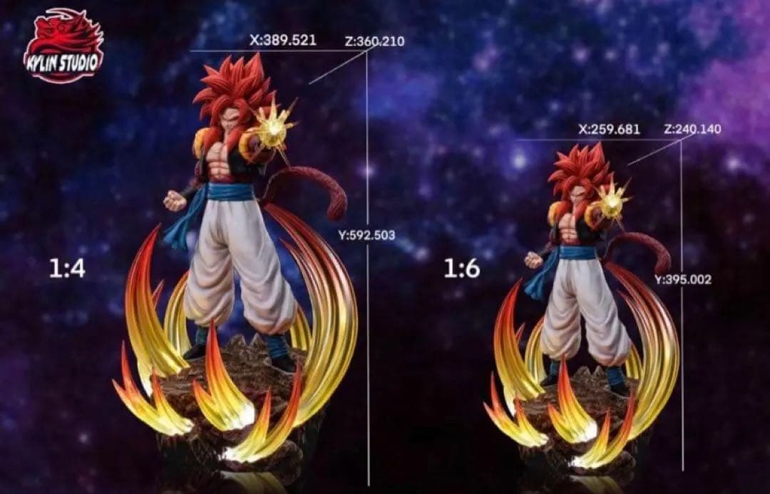 【ドラゴンボール】ゴジータ4　ガレージキット１／６サイズ完成品フィギュア塗装済み
