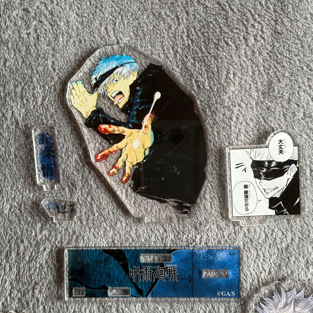 【即購入⭕️】呪術廻戦 五条悟 バースデー缶バッジアクリルスタンド6点セット
