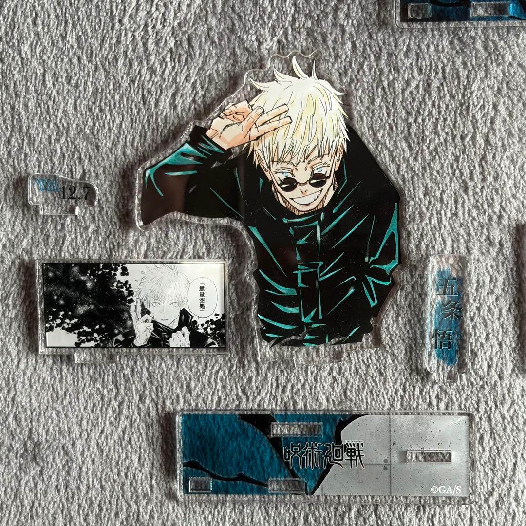 【即購入⭕️】呪術廻戦 五条悟 バースデー缶バッジアクリルスタンド6点セット