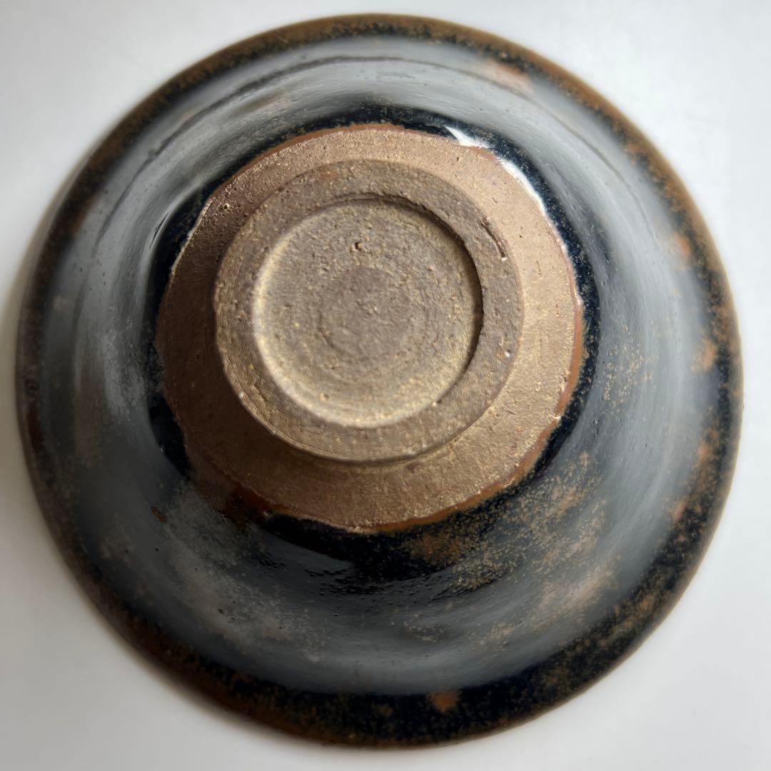 中国古窯　天目茶碗　口径16.8㎝　東Y8-0303☆2F
