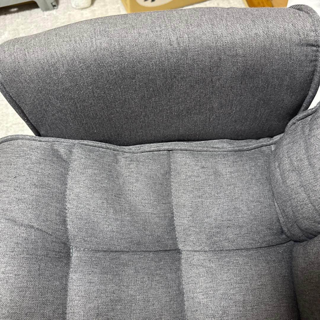 B099 回転式 ファブリックチェア ハイバック リクライニング アイリス