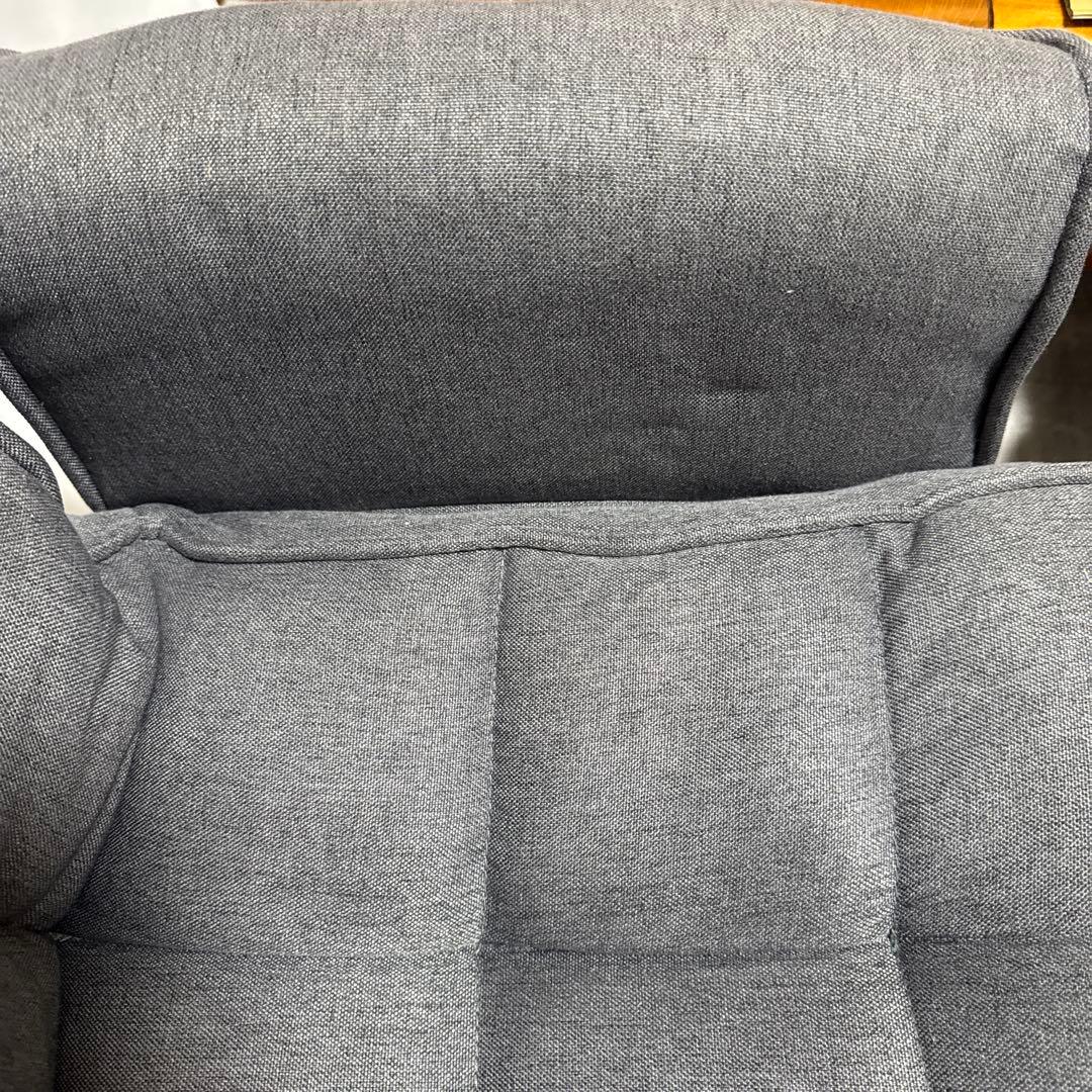 B099 回転式 ファブリックチェア ハイバック リクライニング アイリス