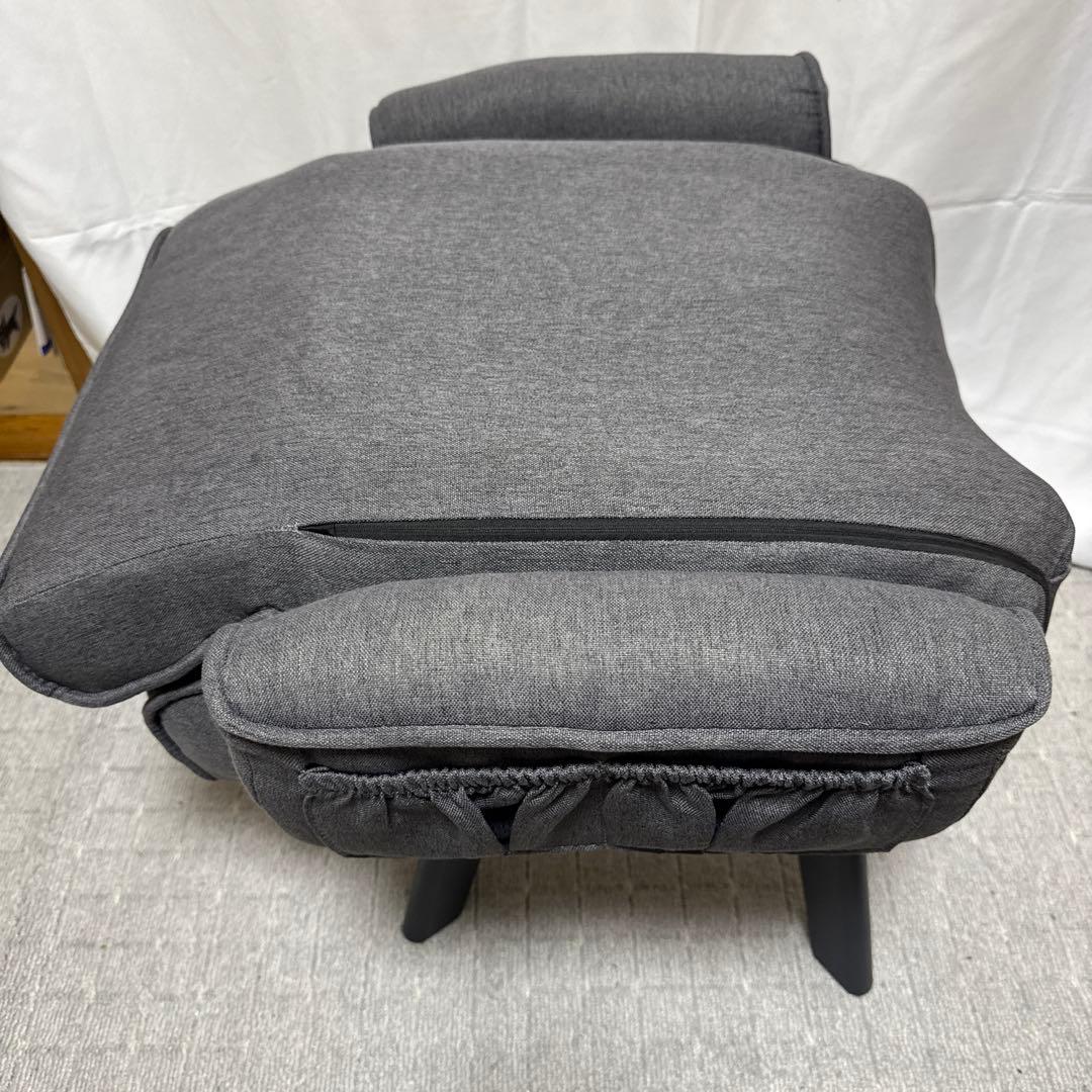 B099 回転式 ファブリックチェア ハイバック リクライニング アイリス