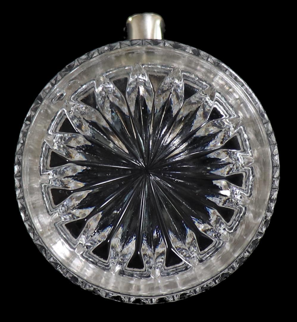 オールド・バカラ 珍品 1900年 丸型 銀装飾 切子 灰皿 ディアマン ビゾー