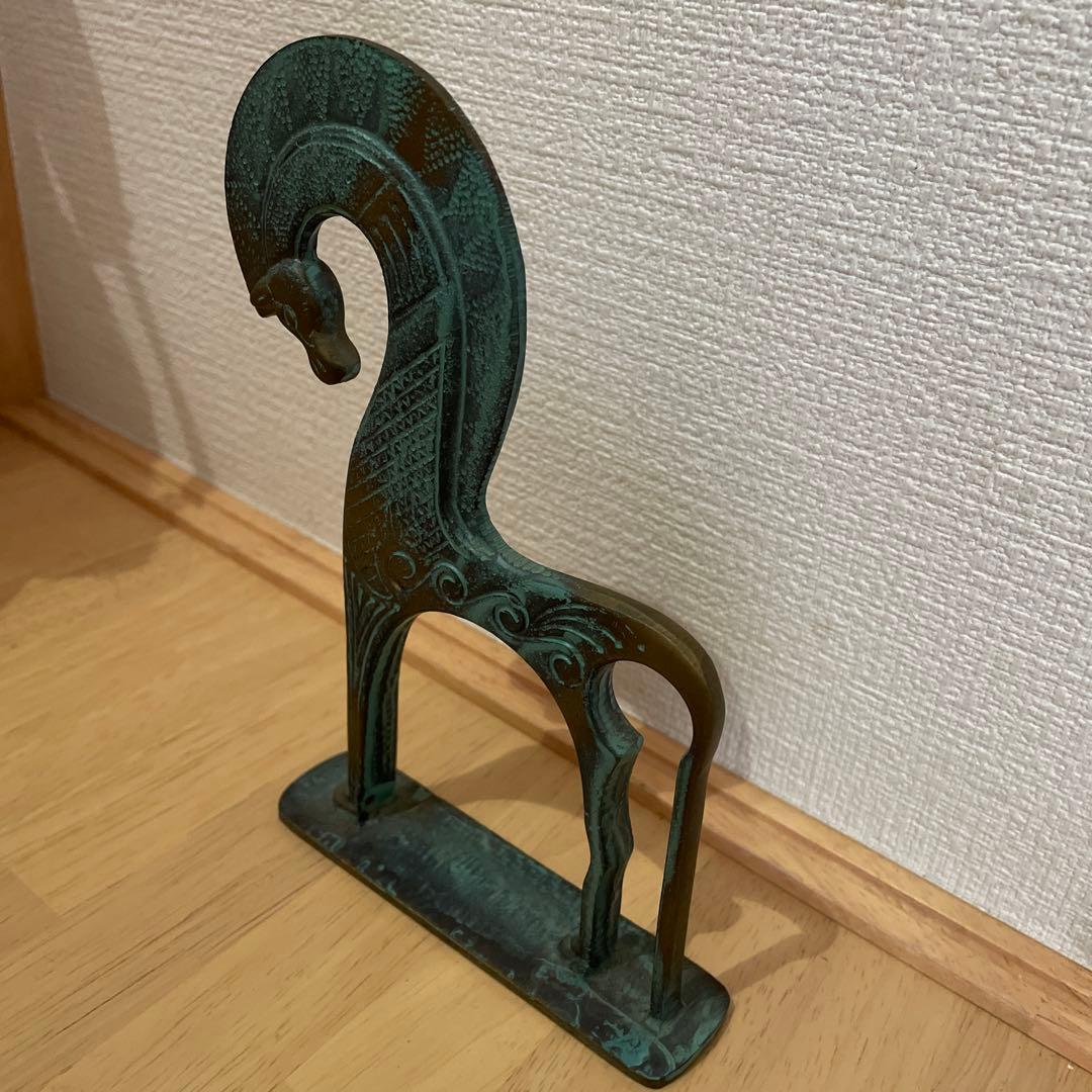 ギリシャ　ハンドメイド　ブロンズ像　馬