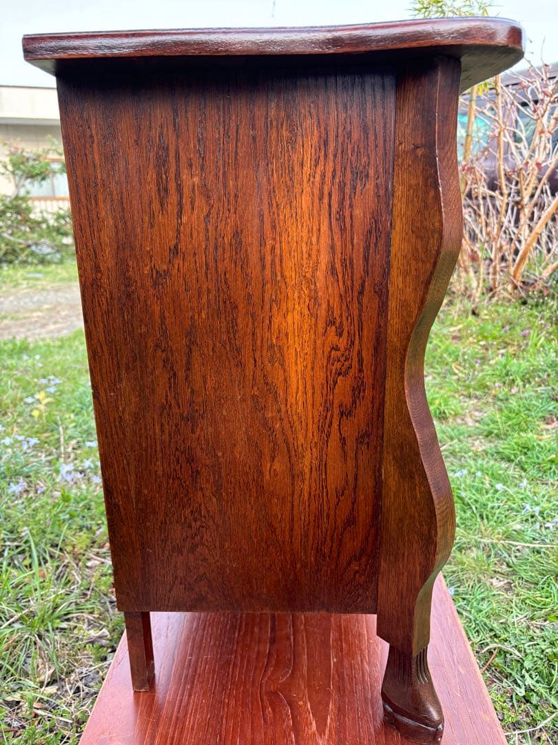 アンティーク　コモード型3段チェスト　サイドチェスト　フランス