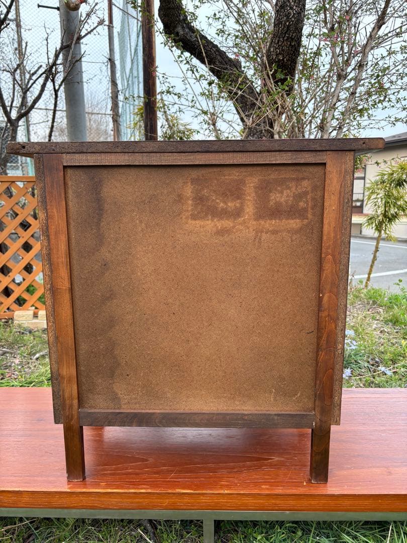 アンティーク　コモード型3段チェスト　サイドチェスト　フランス